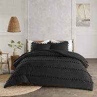 Soft Loop Duvet Set - King / Black