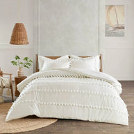 Soft Loop Duvet Set - King / White