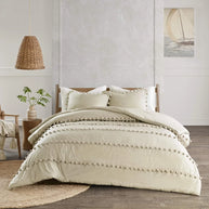 Soft Loop Duvet Set - King / Beige