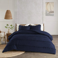 Soft Loop Duvet Set - King / Navy