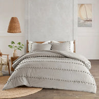 Soft Loop Duvet Set - King / Grey