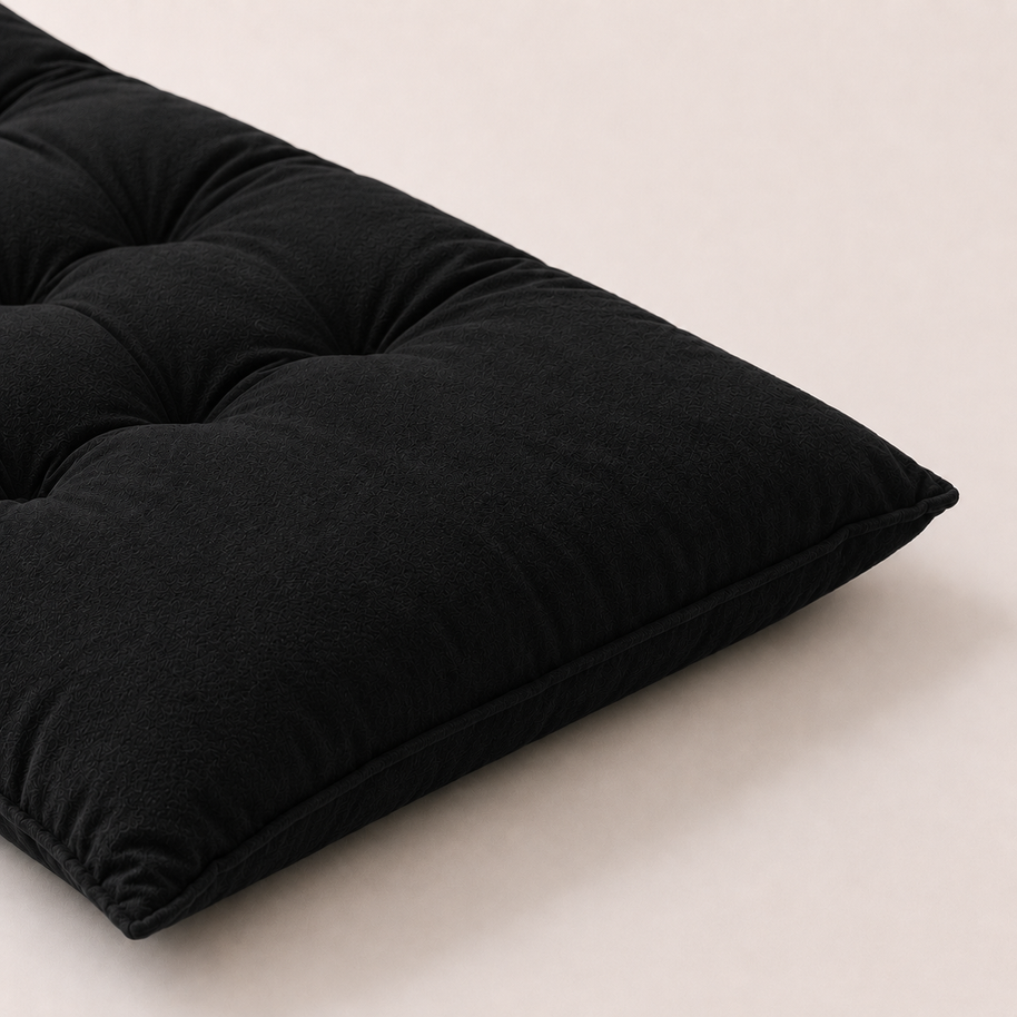 Velvet Floor Mattress - Black