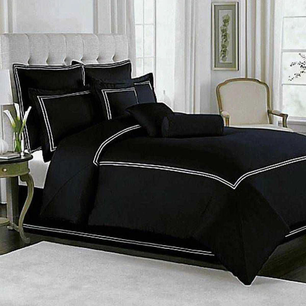 Baratta Stitch Duvet Set - King / Black