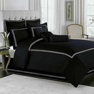 Baratta Stitch Duvet Set - King / Black