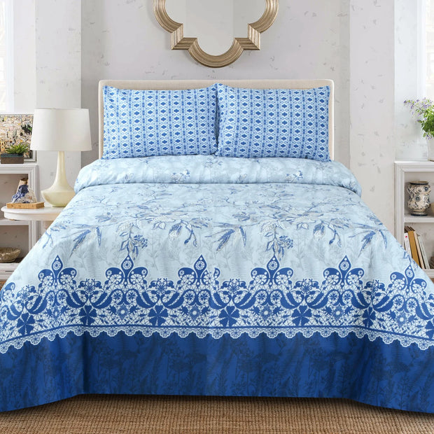 Porcelain Garden Bedsheet Set -