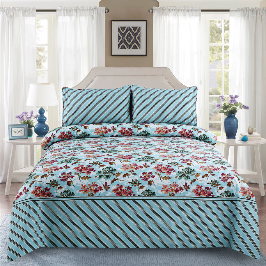 Blue Whispers Bedsheet Set -