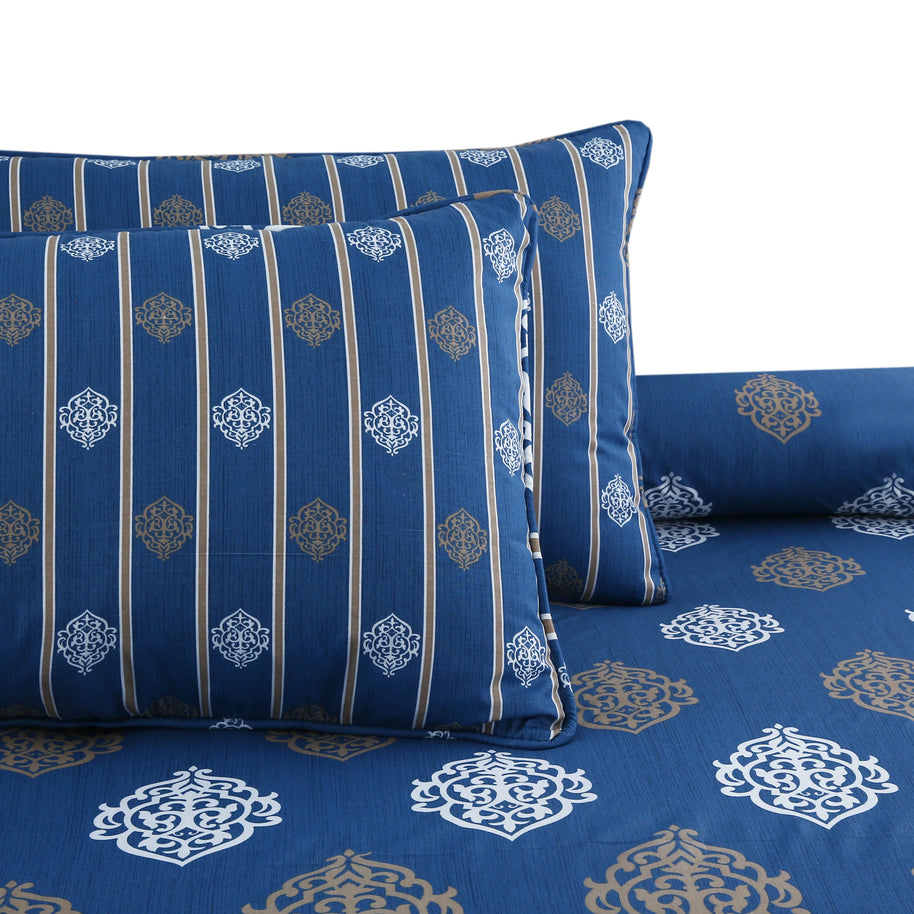 Hushed Indigo Bedsheet Set -