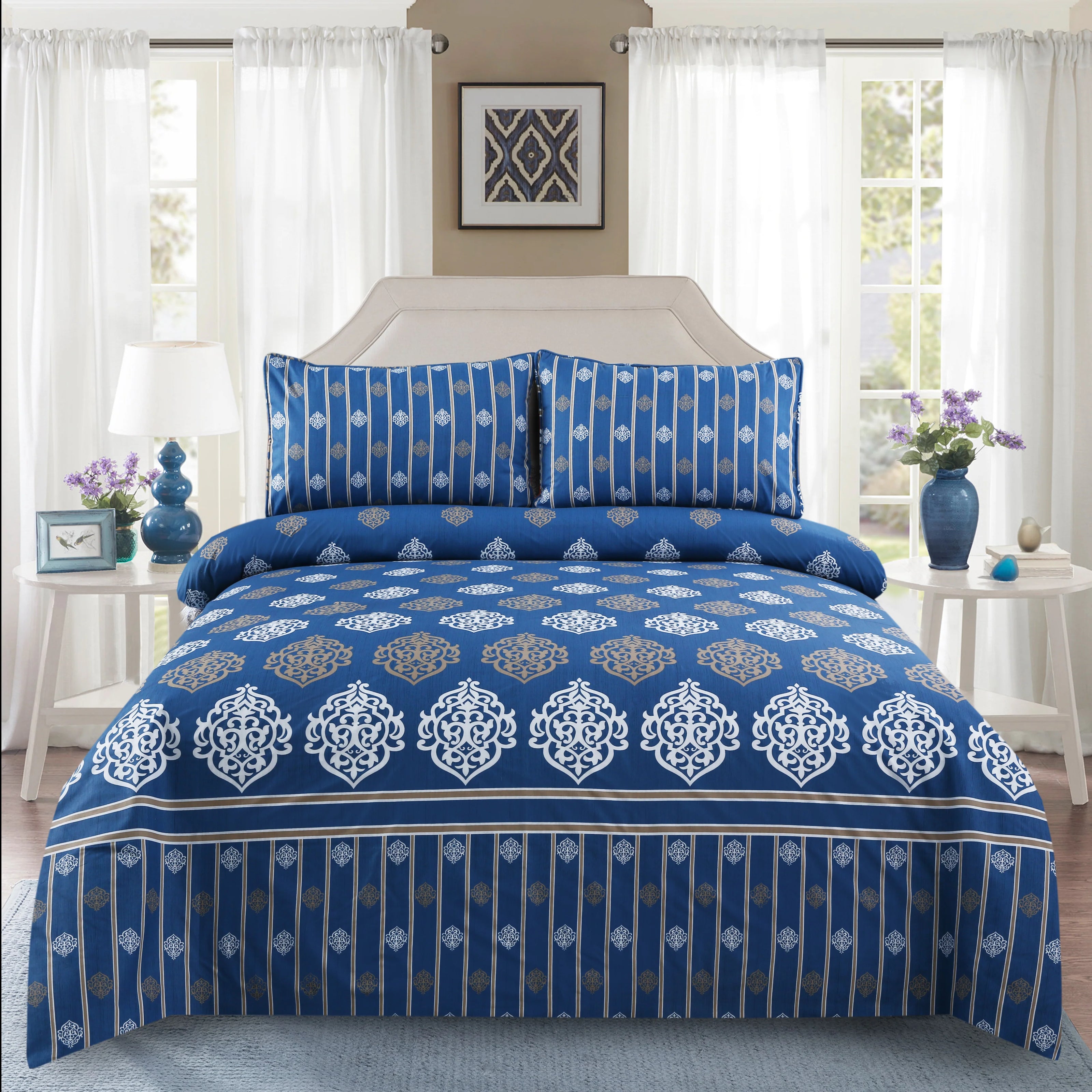 Hushed Indigo Bedsheet Set -