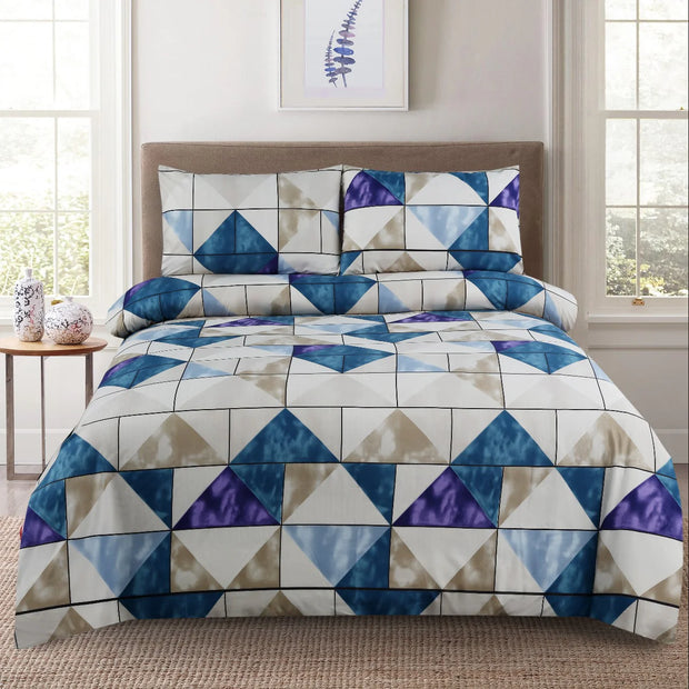Blue Axis Bedsheet Set -