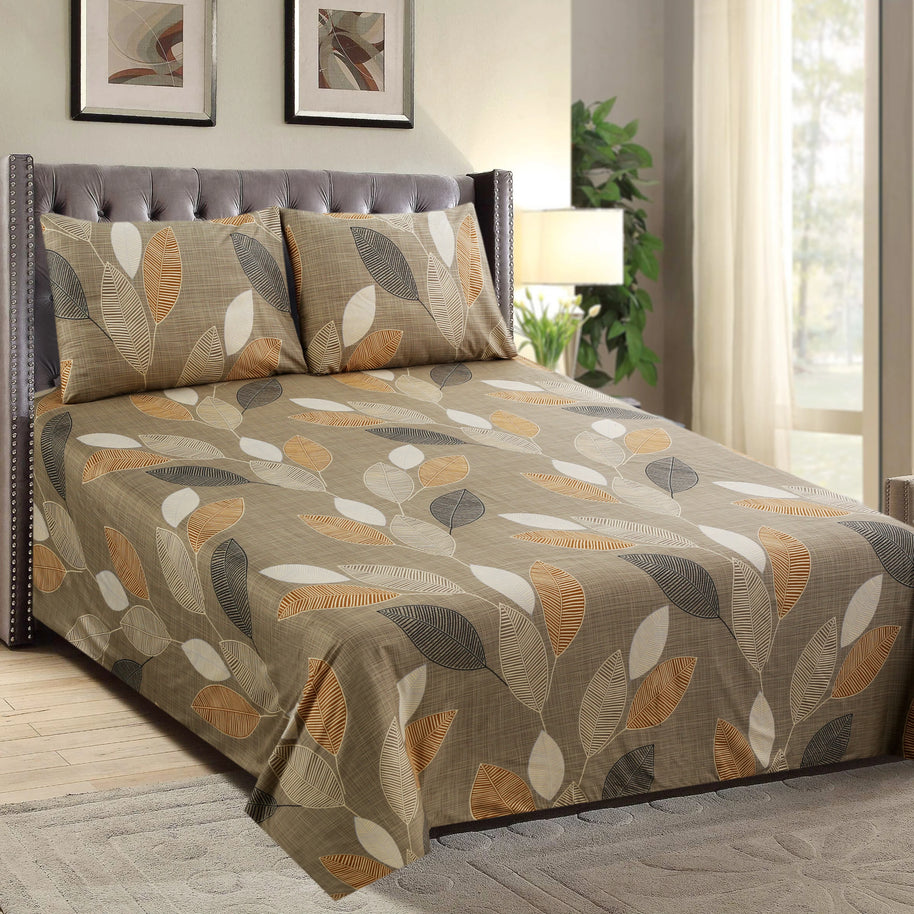 Autumn Leaves Bedsheet Set -