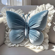 Butterfly Princess Pillow - Sky Blue