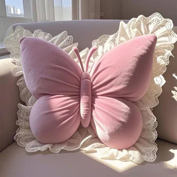 Butterfly Princess Pillow - Pink