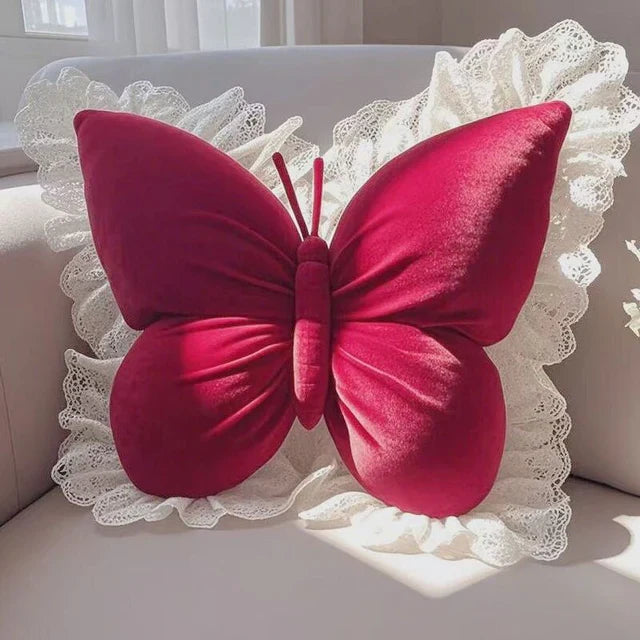 Butterfly Princess Pillow - Red