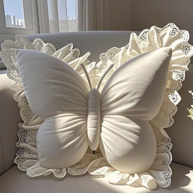 Butterfly Princess Pillow - Cream