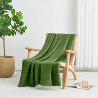Waffle Drift Blanket - Green -