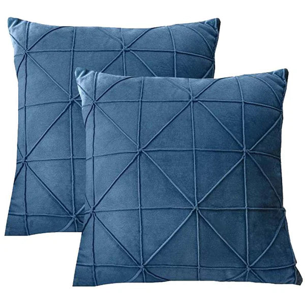 Stargaze Stitch Cushion (Pair) - Cover only / Blue