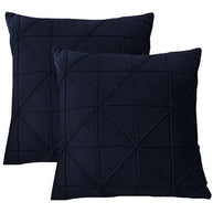 Stargaze Stitch Cushion (Pair) - Cover only / Navy Blue