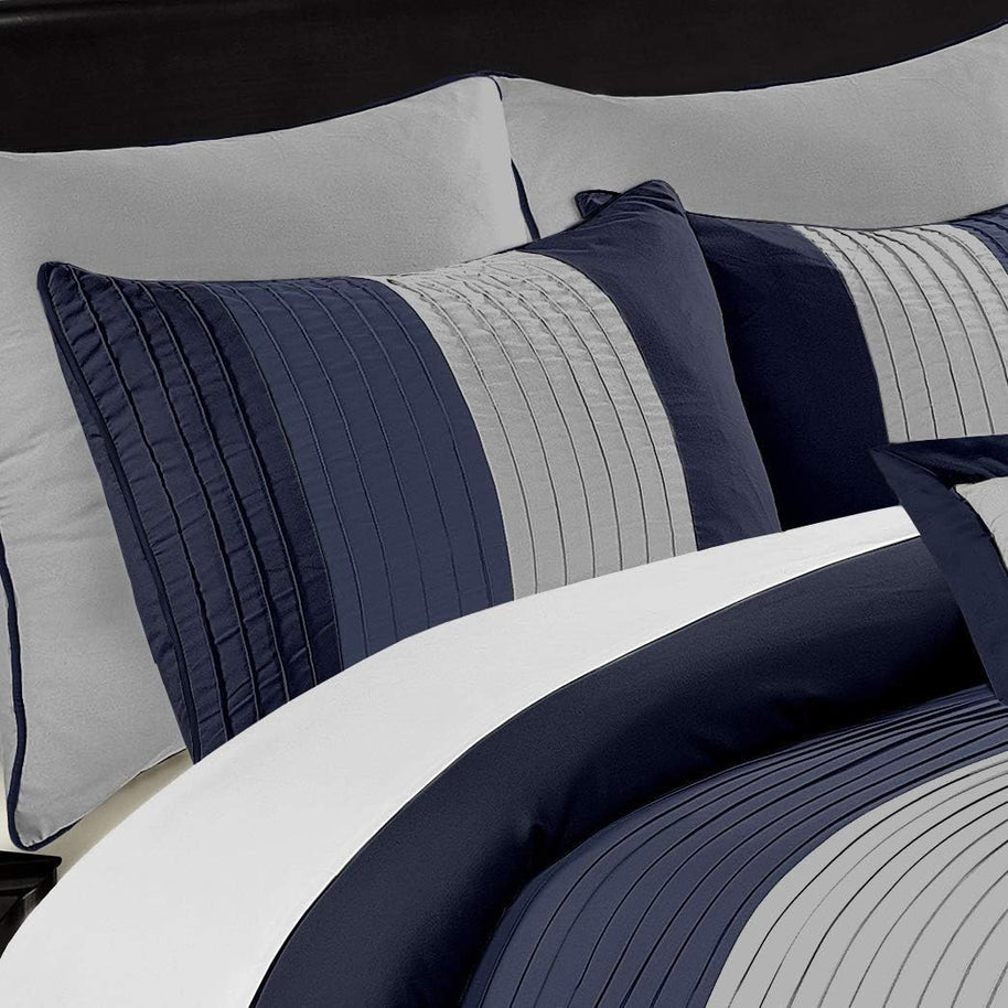 Embellish Horizontal Pleats Duvet -