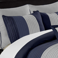 Embellish Horizontal Pleats Duvet -