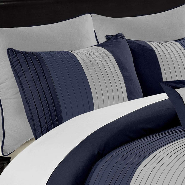 Embellish Horizontal Pleats Duvet -