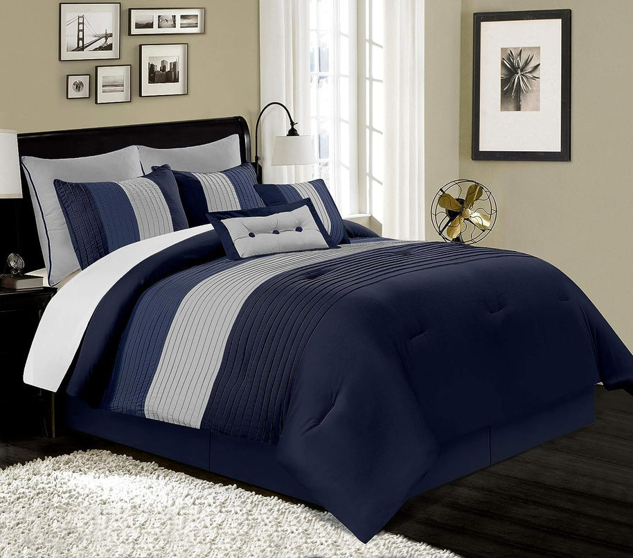Embellish Horizontal Pleats Duvet -