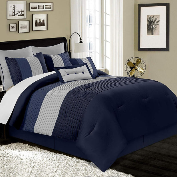 Embellish Horizontal Pleats Duvet -