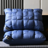 Filled Pintuck Pillows - Pair - Navy
