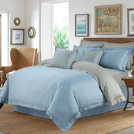 Luxury Embellish Duvet - King / Blue & Grey