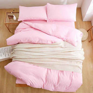 Plain Dyed Duvet Set - King (6 pcs) / Pink