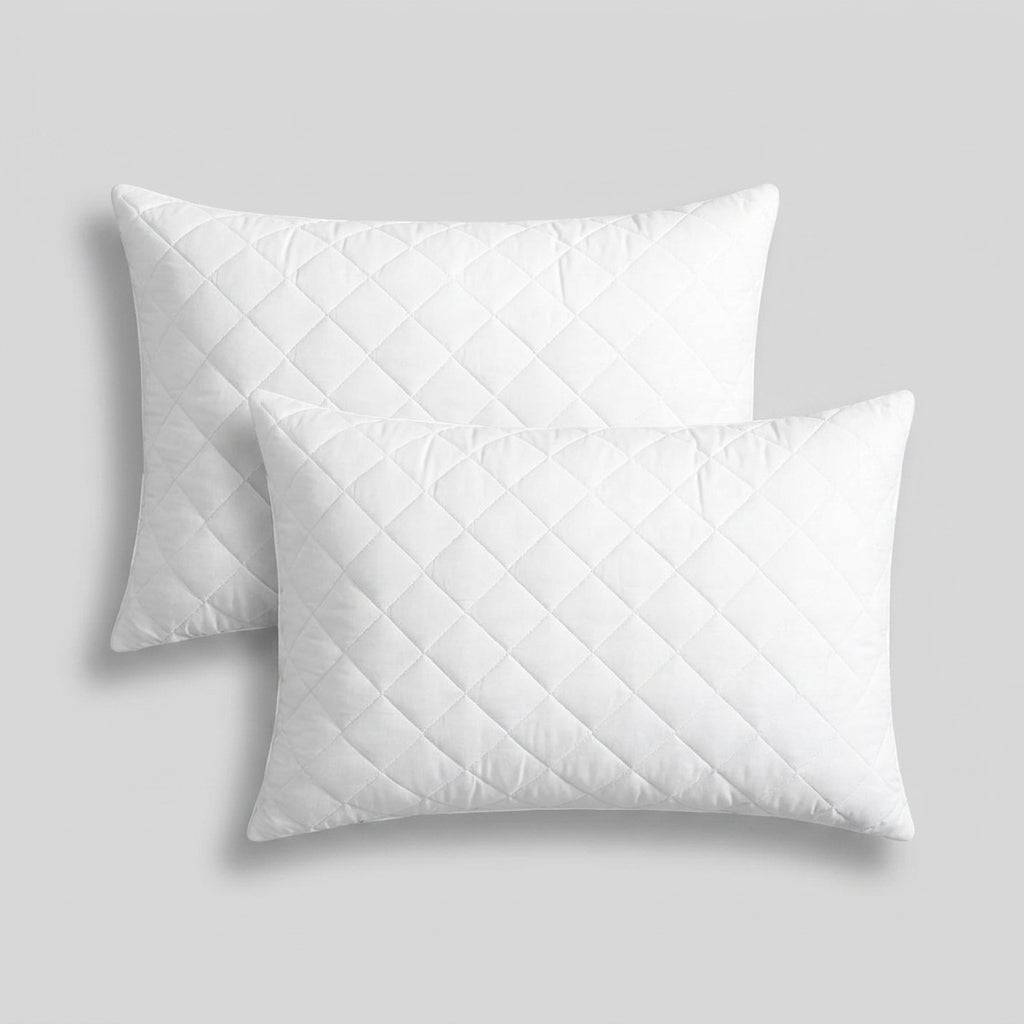 Quilted Filled Pillow (Pair)