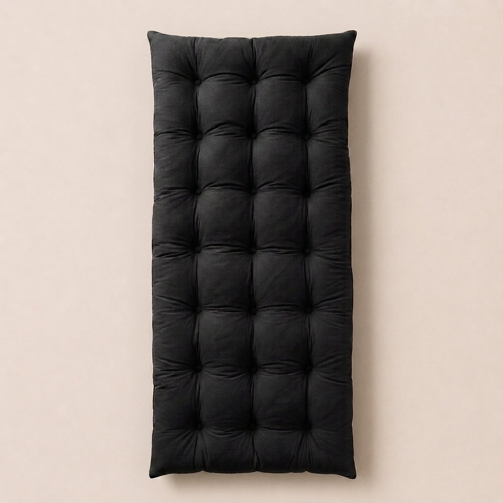 Velvet Floor Mattress - Black