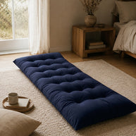 Velvet Floor Mattress - Navy blue