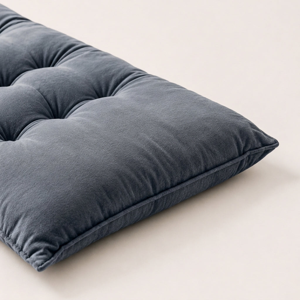 Velvet Floor Mattress - Grey