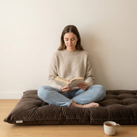 Velvet Floor Mattress - Brown