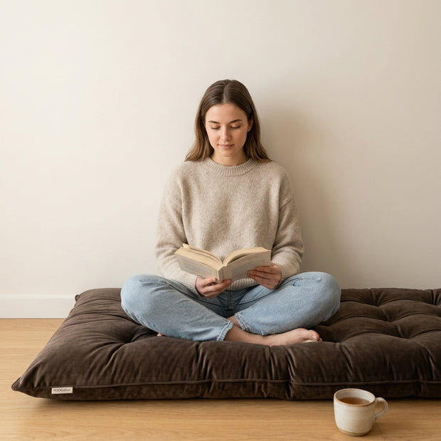 Velvet Floor Mattress - Brown