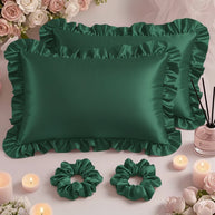 Sham Silk Pillow (Pack of 2) - Zinc / With Filling