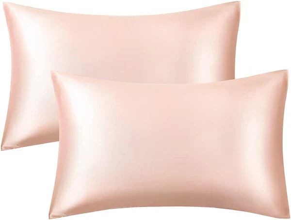 Shamoz Silk Pillow Case - Pair - Pink