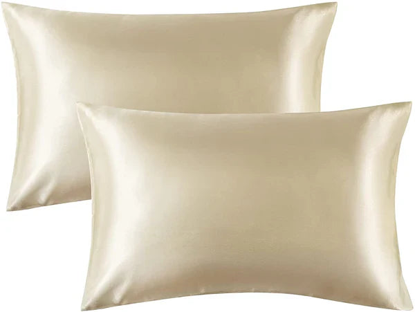 Shamoz Silk Pillow Case - Pair - Gold