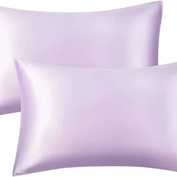 Shamoz Silk Pillow Case - Pair - Light purple