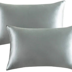 Shamoz Silk Pillow Case - Pair - Grey