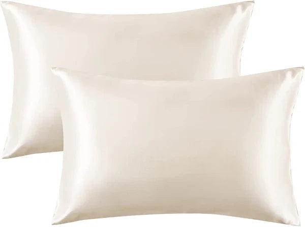Shamoz Silk Pillow Case - Pair - White