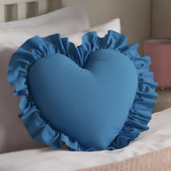 Soft Heart Cushion - Blue