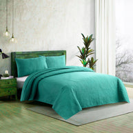 Blush Leaf Bedspread - Ferozi