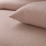 Blush Leaf Bedspread -