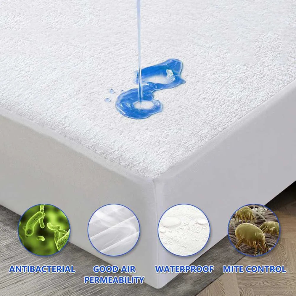 Terry waterproof mattress protector -