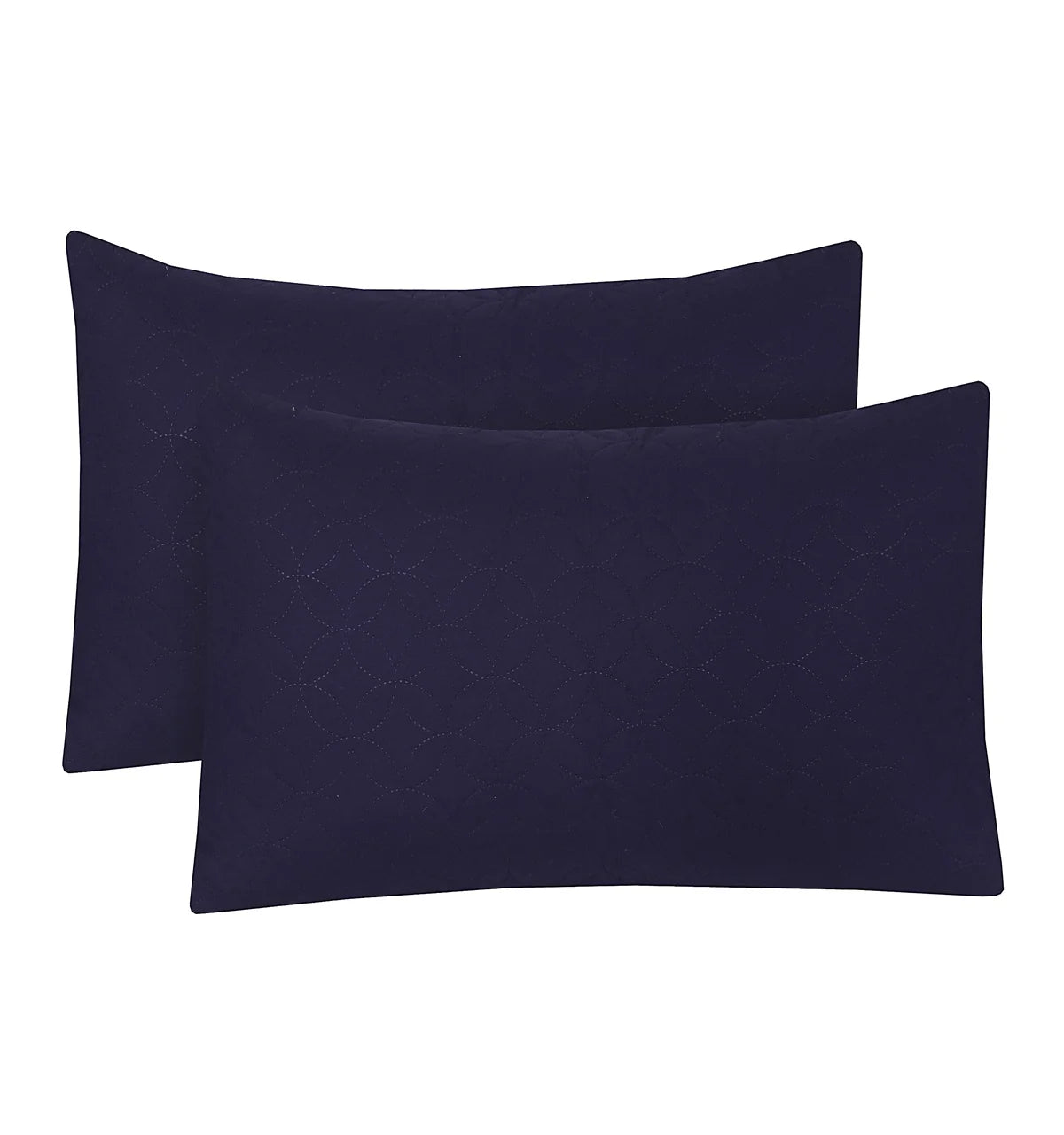 Ultra Sonic Quilted Pillow Covers - Navy / Pack of 2
