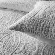 Charcoal Leaf Bedspread -
