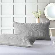 Charcoal Leaf Bedspread -