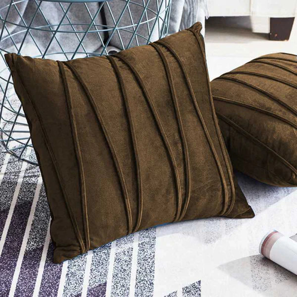Quiet Ridge Cushion (Pair) - Cover only / Brown