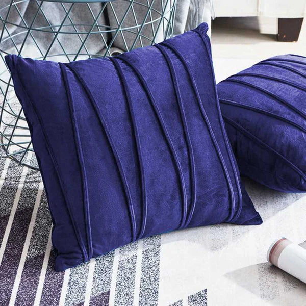 Quiet Ridge Cushion (Pair) - Cover only / Navy Blue